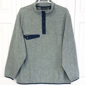 Dri-Duck Men's Gray & Navy Denali Mountain Fleece Pullover 2XL